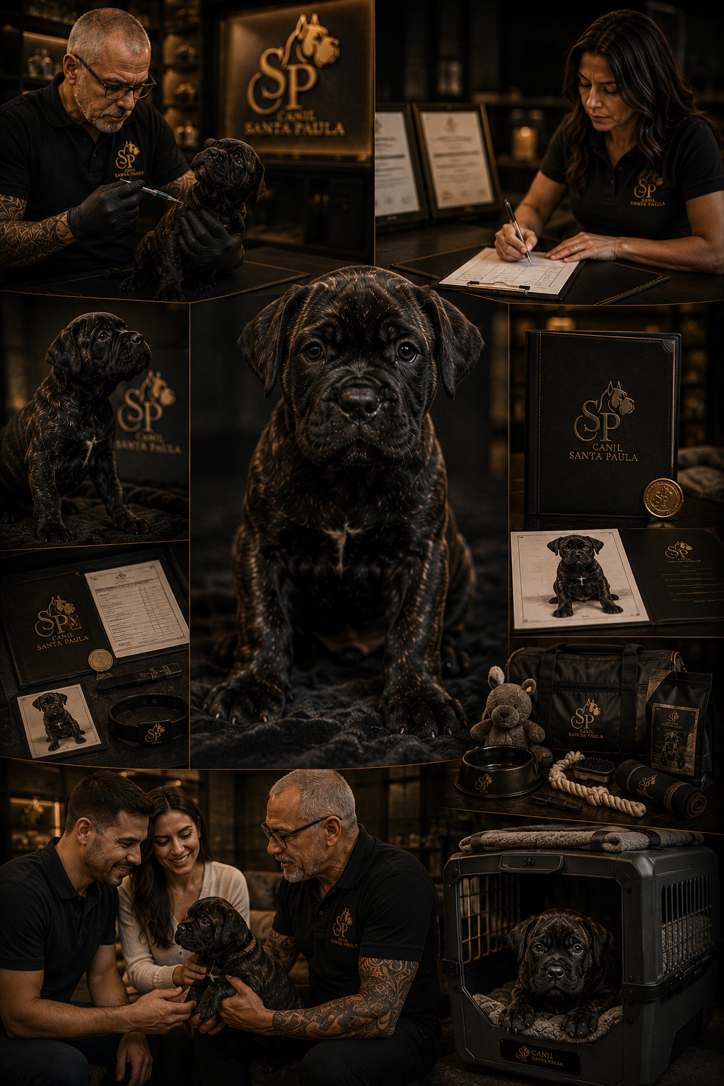 Preparação para Entrega na jornada de um filhote Cane Corso Santa Paula