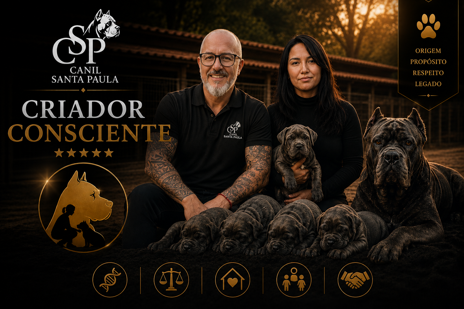Criador Consciente — filosofia do Canil Santa Paula