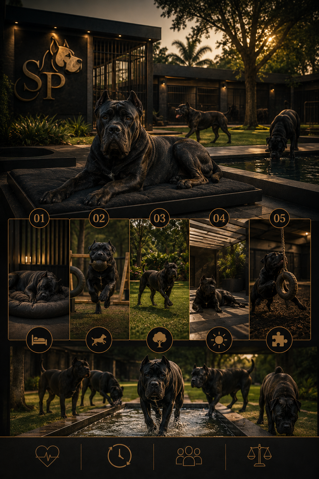 Imagem sobre bem-estar de cães do Canil Santa Paula